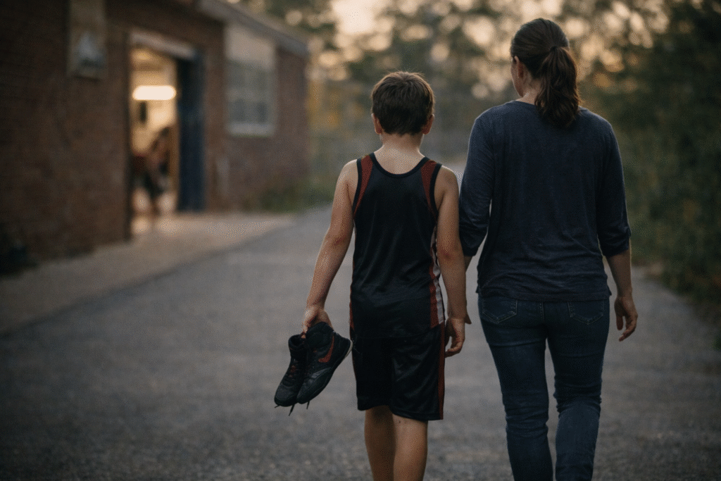 Leaving from unsafe wrestling club