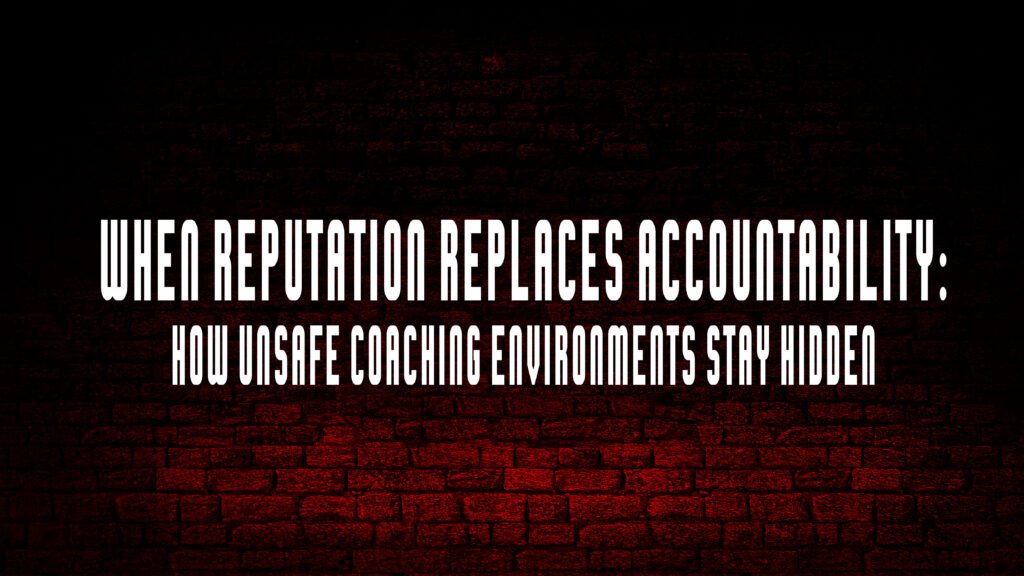 reputation over accountability